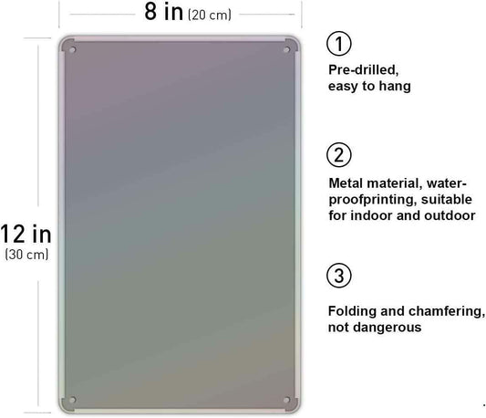 SREELEATHERS Vintage Italian Coffee Metal Sign Wall Art Multicolor 8x12 inch