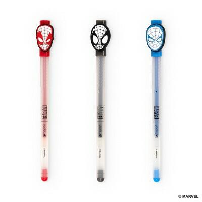 Yoobi Marvel Spider-Man Gel Pen Set 3pk with Charms School Supplies