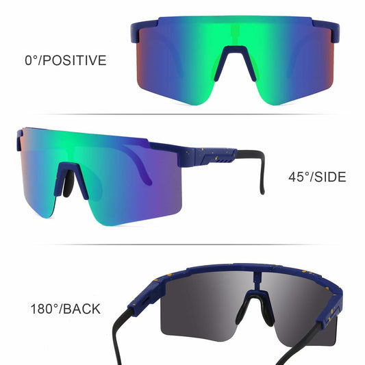 MARIDA UV400 Sports Sunglasses Adjustable Temple Purple Orange Unisex