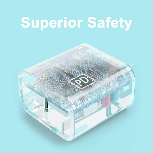 iGENJUN 2Pack USB C Charger Block 20W Fast Charging Type C Wall Charger Gradient