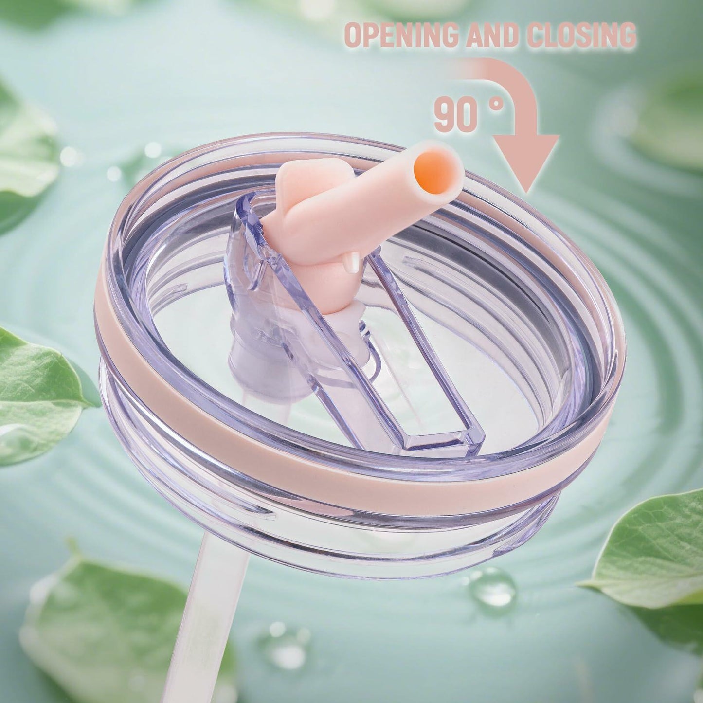 Replacement Lid for Stanley 40oz and 64oz Tumbler.Leakproof Flip Straw Lid Fit