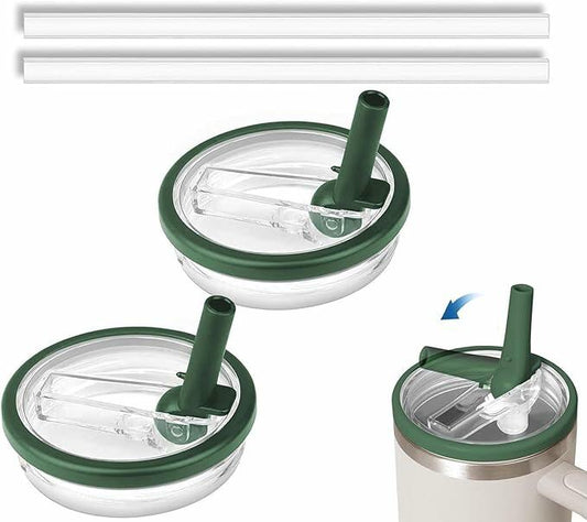 Replacement Lid for Stanley 40oz and 64oz Tumbler.Leakproof Flip Straw Lid Fit