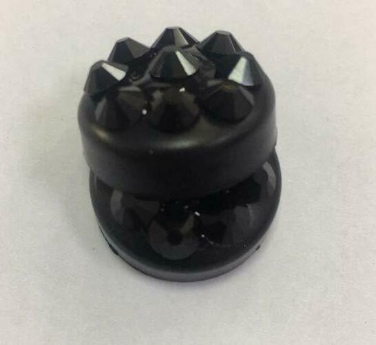 Aujen TPU Bling License Plate Frame Black with Black Rhinestones