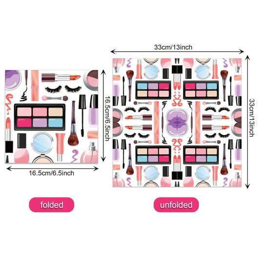 OXYLIPO 120Pcs Disposable Makeup Paper Napkins 6.5x6.5 Inch Multicolor