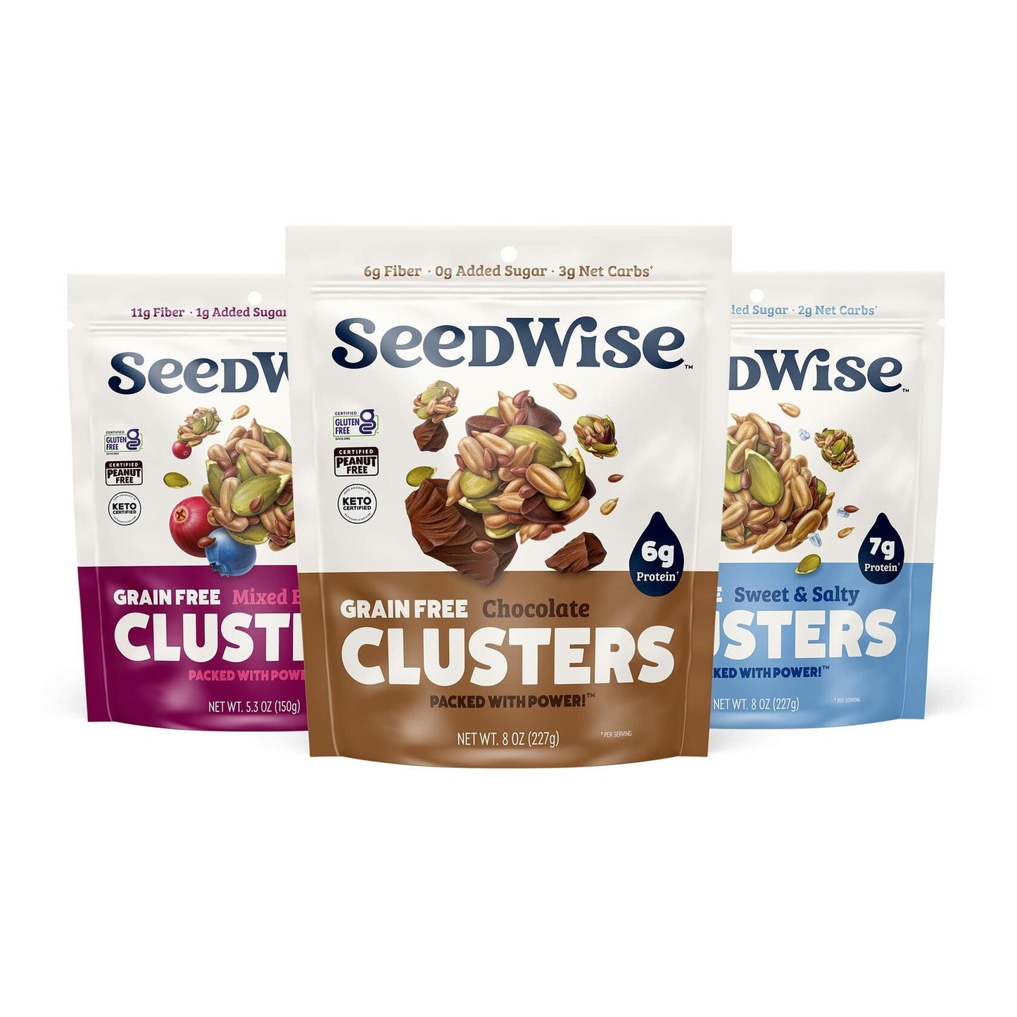 BestBy04/25 Ozery Bakery Super Seed Crunch Clusters Sweet Salty Vegan Keto 5.3oz