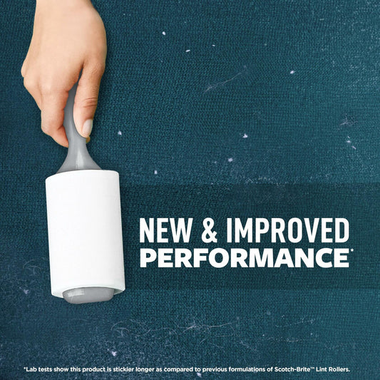 Scotch-Brite Everyday Clean Lint Roller, Pet Hair, 100 Sheets, White, 1 Pack