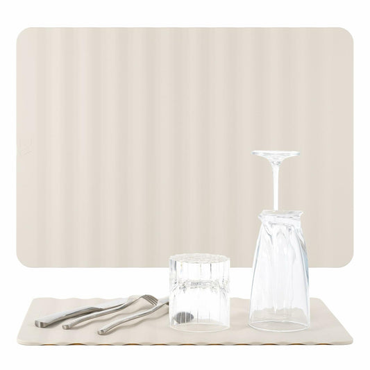 Li&Zhao Dish Drying Mat Foldable Heat Resistant Easy Clean Black