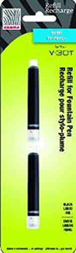 Zebra V-Refill Fountain Pen Black Ink 4 Refills 2 Pack