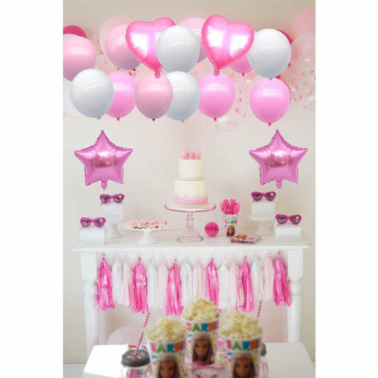 16pcs Girl Party Balloons Birthday Decorations Supplies Party Favors