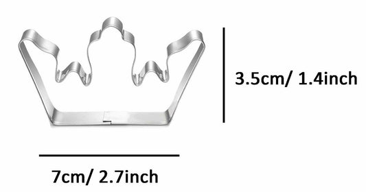 WJSYSHOP King Queen Crown Shaped Stainless Steel Cookie Cutter Crown-3