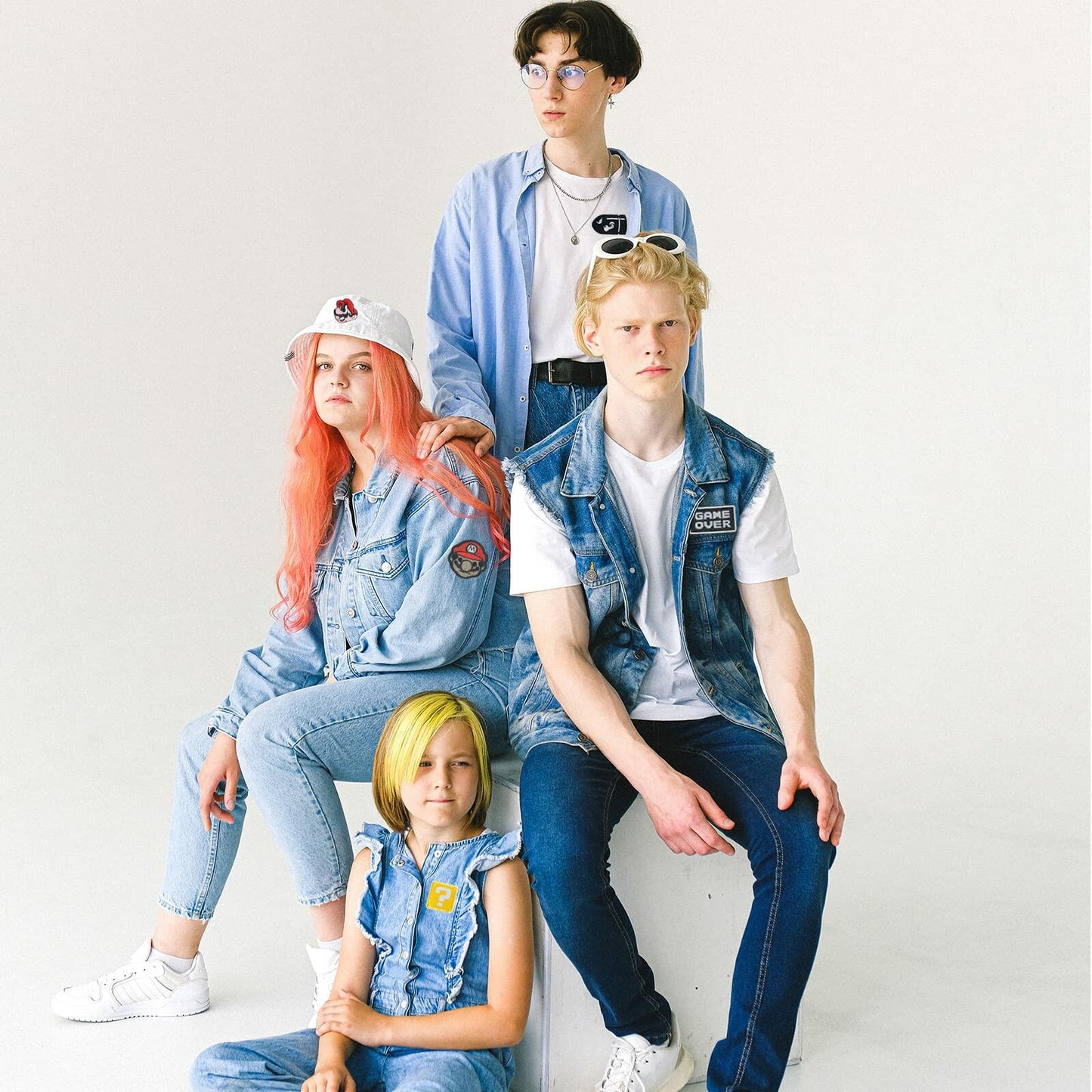 ELEFOCUS 16 Pcs Embroidered Anime Patches for Sewing/Ironing Multi Color