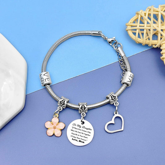 Daughter Bracelet Gift from Mom Dad Inspirational Jewelry for Women