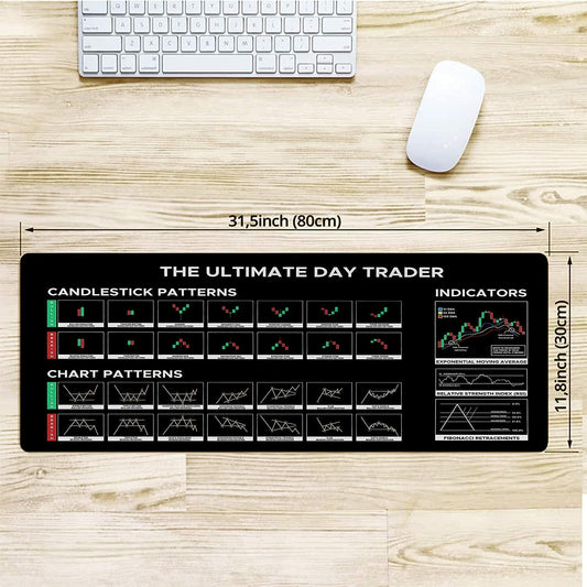 Designfullprint Stock Market Day Trader Crypto Investor Mouse Mat Large Cloth 2