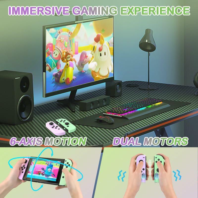 SWTOTK Upgraded Switch Controller Charging Dock for OLED/Lite, 4 Joypads Black