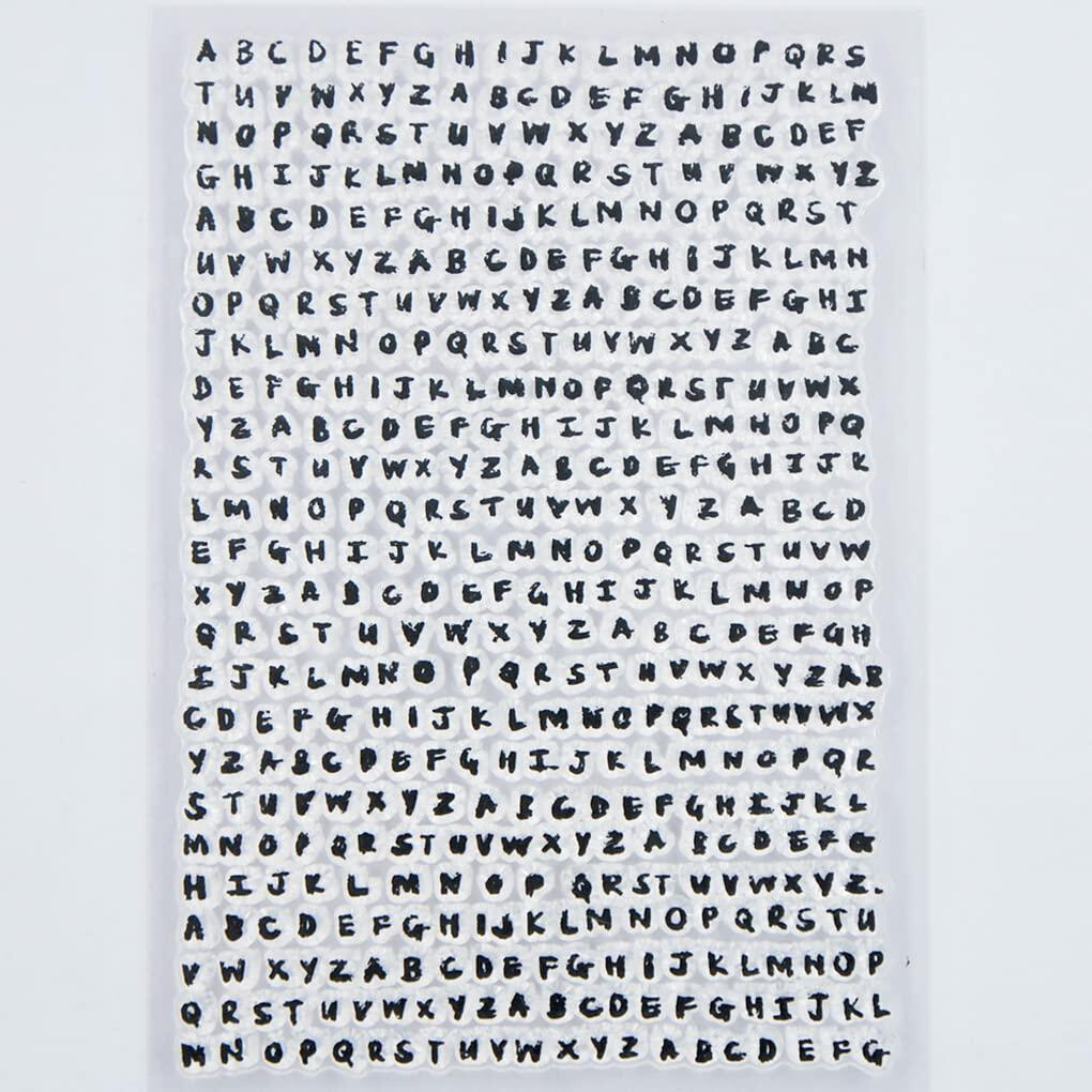 DDOUJOY Alphabet Clear Stamps Silicone for Card Making DIY Scrapbooking