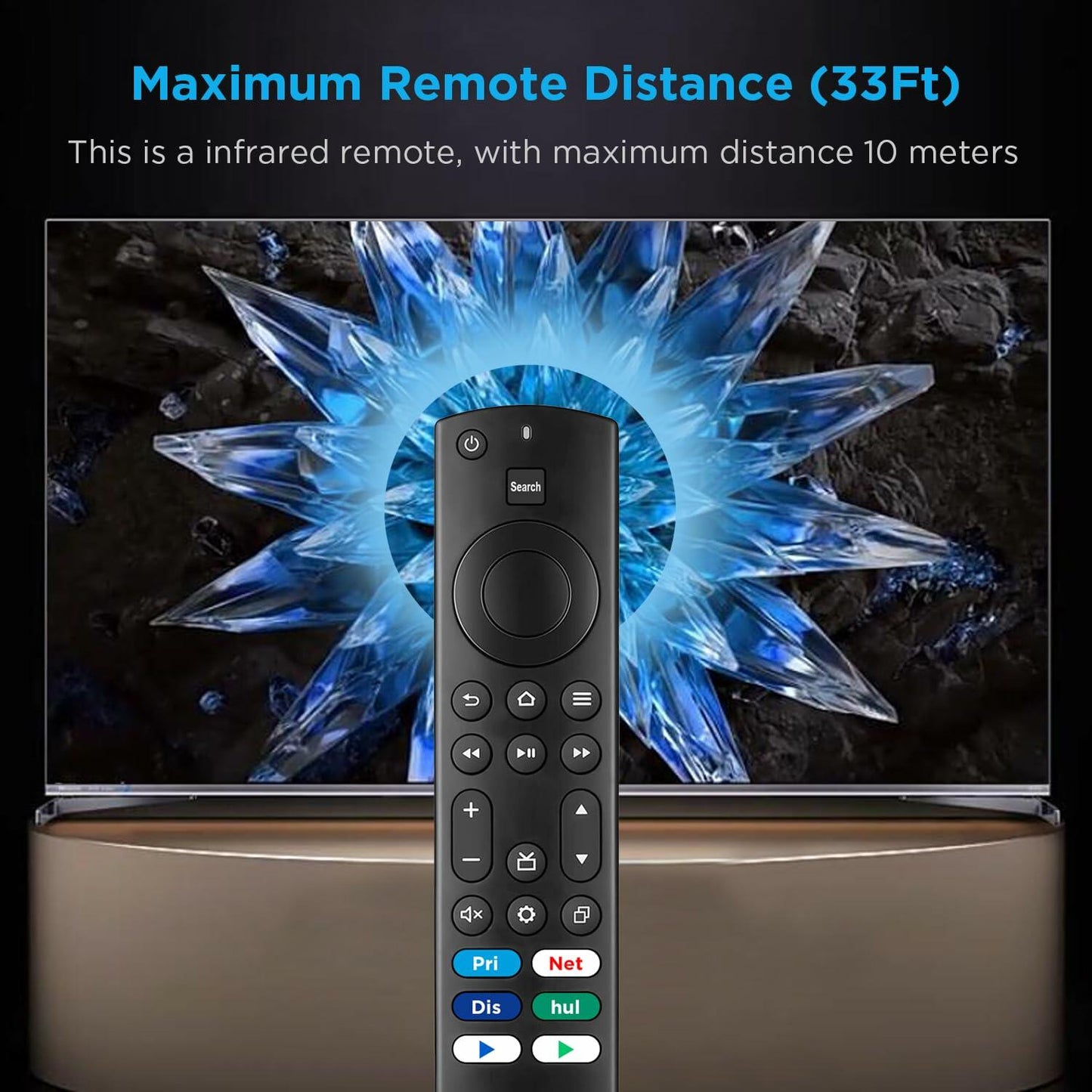 Replacement Remote Control for AMZ TV Edition Smart TVs Insignia Toshiba