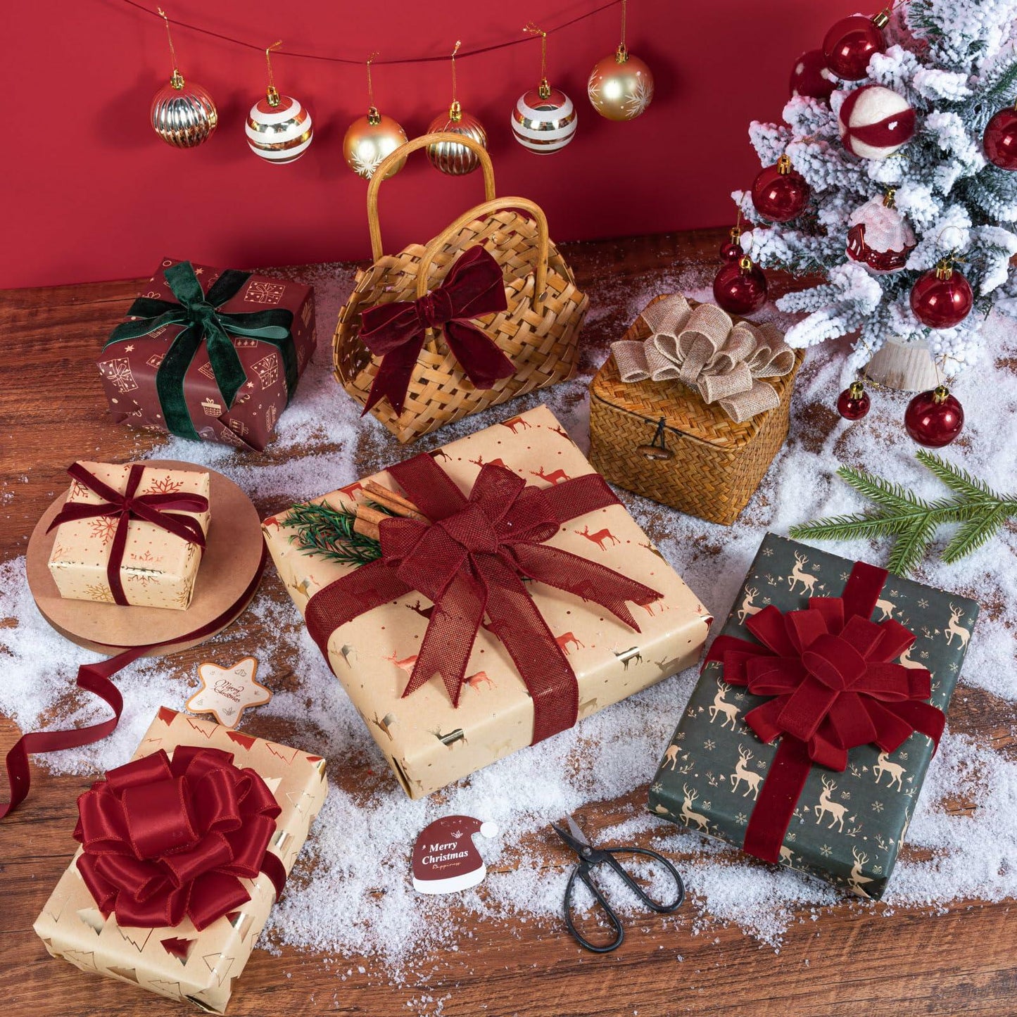 Simplegoal Khaki Velvet Ribbon 5/8in x 25yd Nylon Ribbon for Crafts