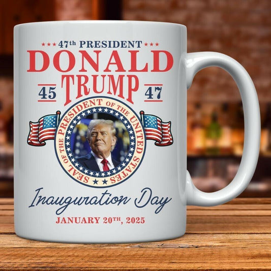 Trump Inauguration Day 11oz Ceramic Mug Patriotic MAGA Republican Gift