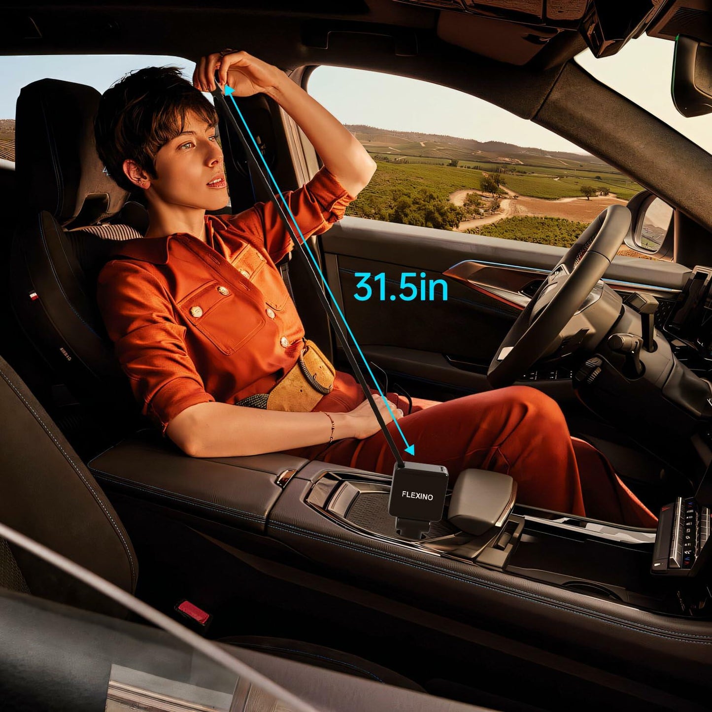 Flexino Ultra-Slim 3-Port USB C Car Charger Black 2 Pack for iPhone Galaxy Pixel