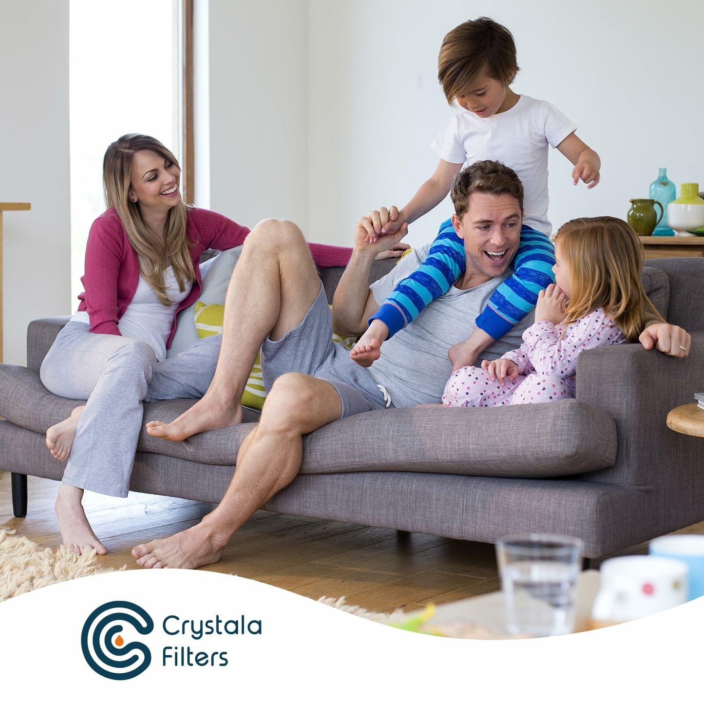 Crystala Filters XWF Replacement for GE Refrigerator Water Filter 3 Pack