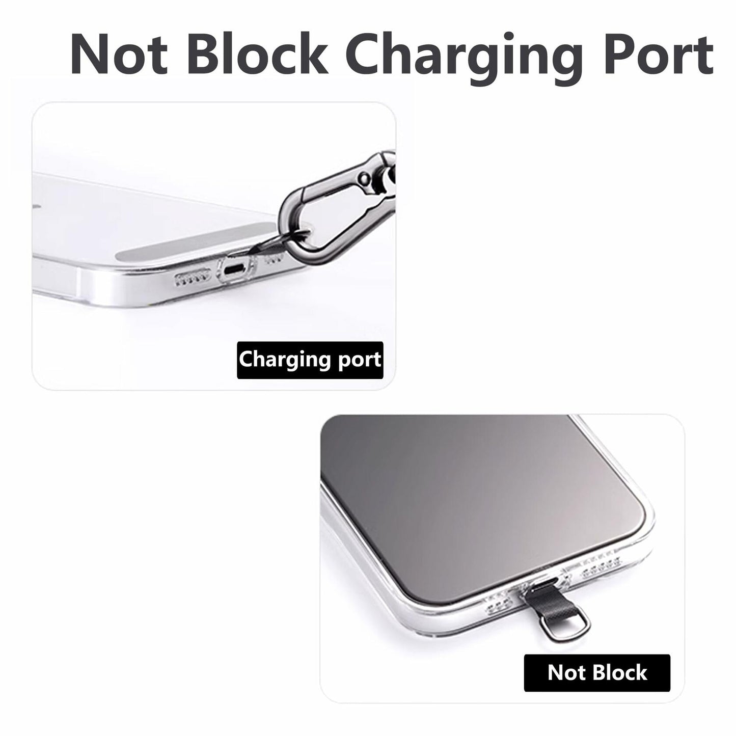 SeHwan 2-Piece Phone Lanyard Set Neck & Wrist Strap Pink Polyester Fashion