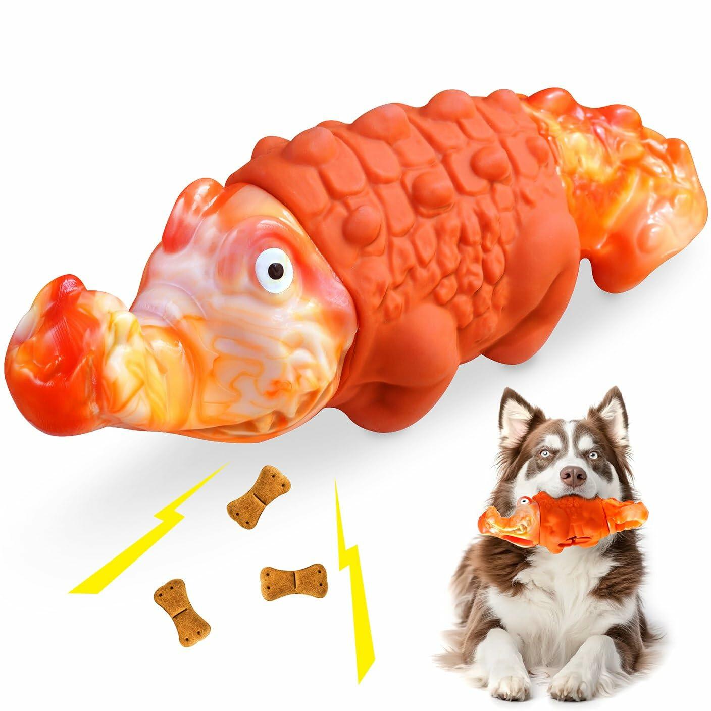 Zimoric Tough Dog Chew Toy Durable Interactive Treat Dispensing Medium Large