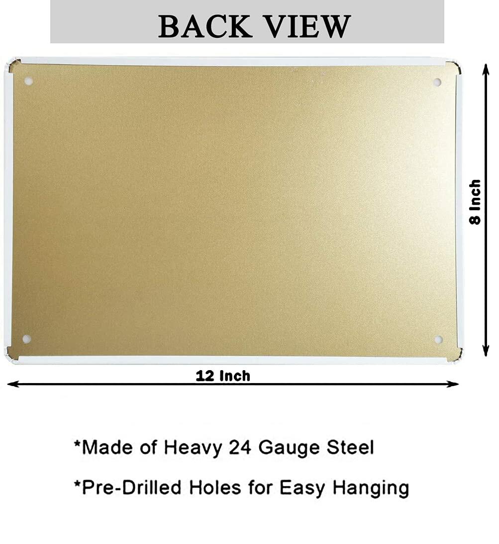 AirBnk Vintage Metal Tin Sign Billy Gibbons Guitar Retro 8x12 inch