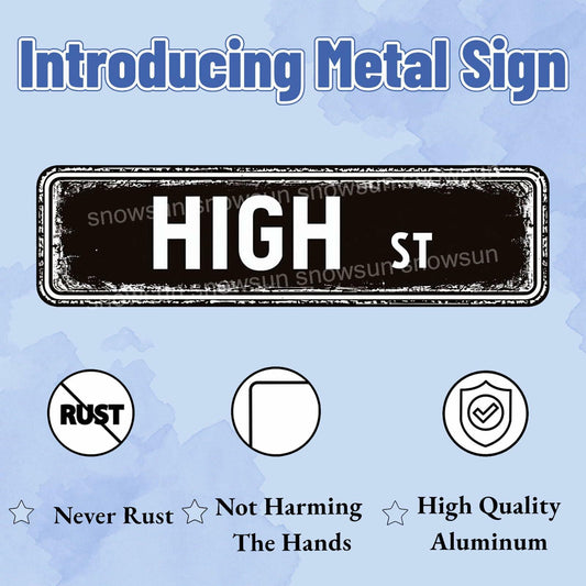 Snowsun Metal Tin Sign Pink Rose Flower Vintage Bar Decor 4x16 Inch