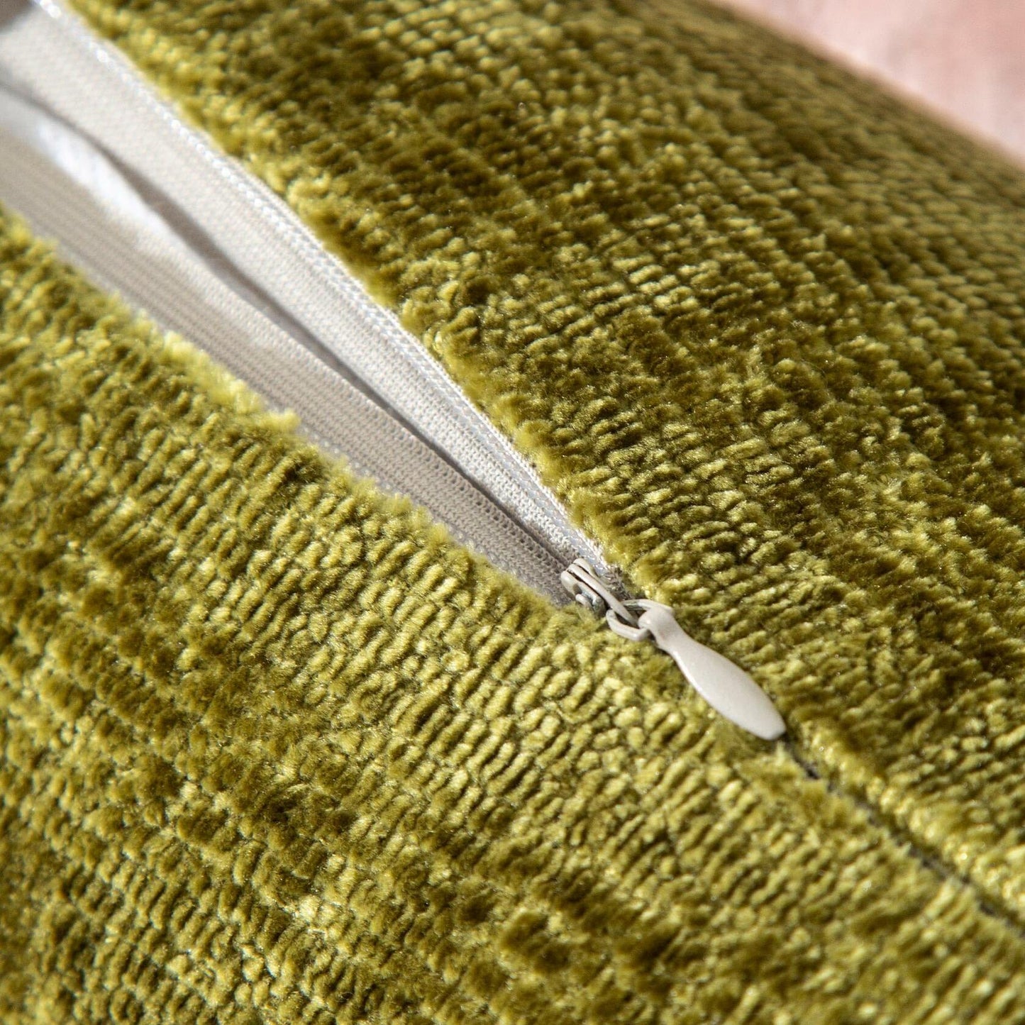 LeFadrie Chenille Pillow Covers Pack of 2 18x18 Midnight Sail Fade-Resistant