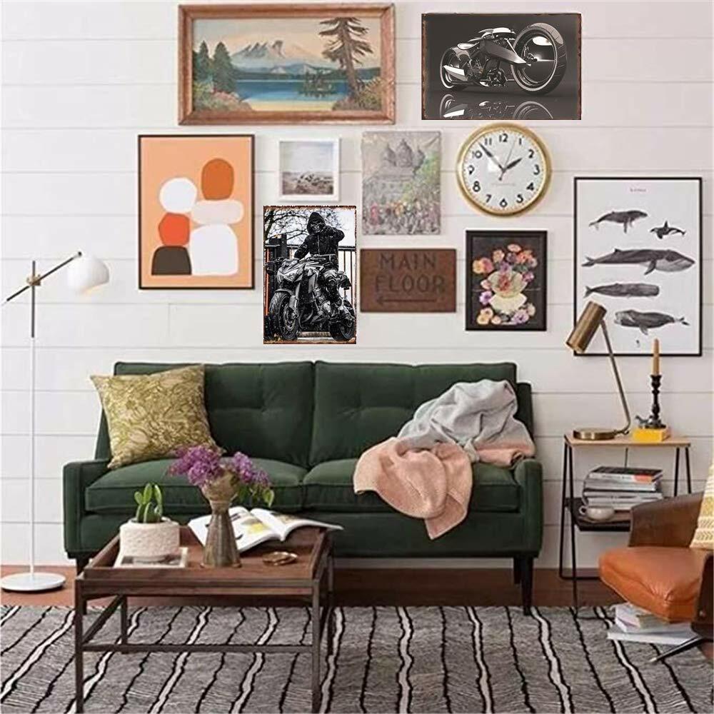 NIUMOWANG Paul The Alien Metal Sign 12x8 Inches Green Stylish