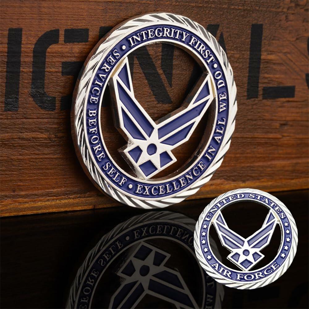 U.S. Air Force Military Core Values Challenge Coin USAF Collectible Veteran Gift