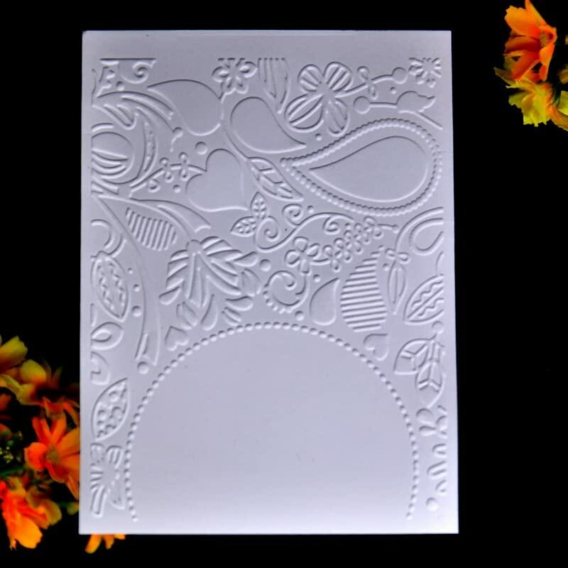 DDOUJOY Plastic Embossing Folders Flowers Leaves Butterfly 8pcs for Crafts