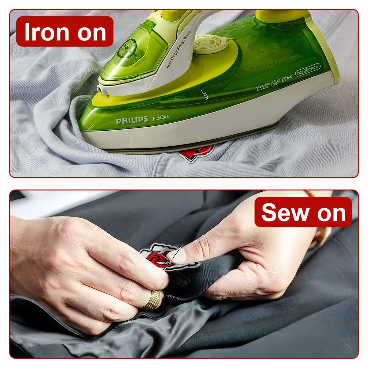 noxozoqm 2 Inch Bead Embroidered Patch Pink Pearl Glitter Edge 1Pc