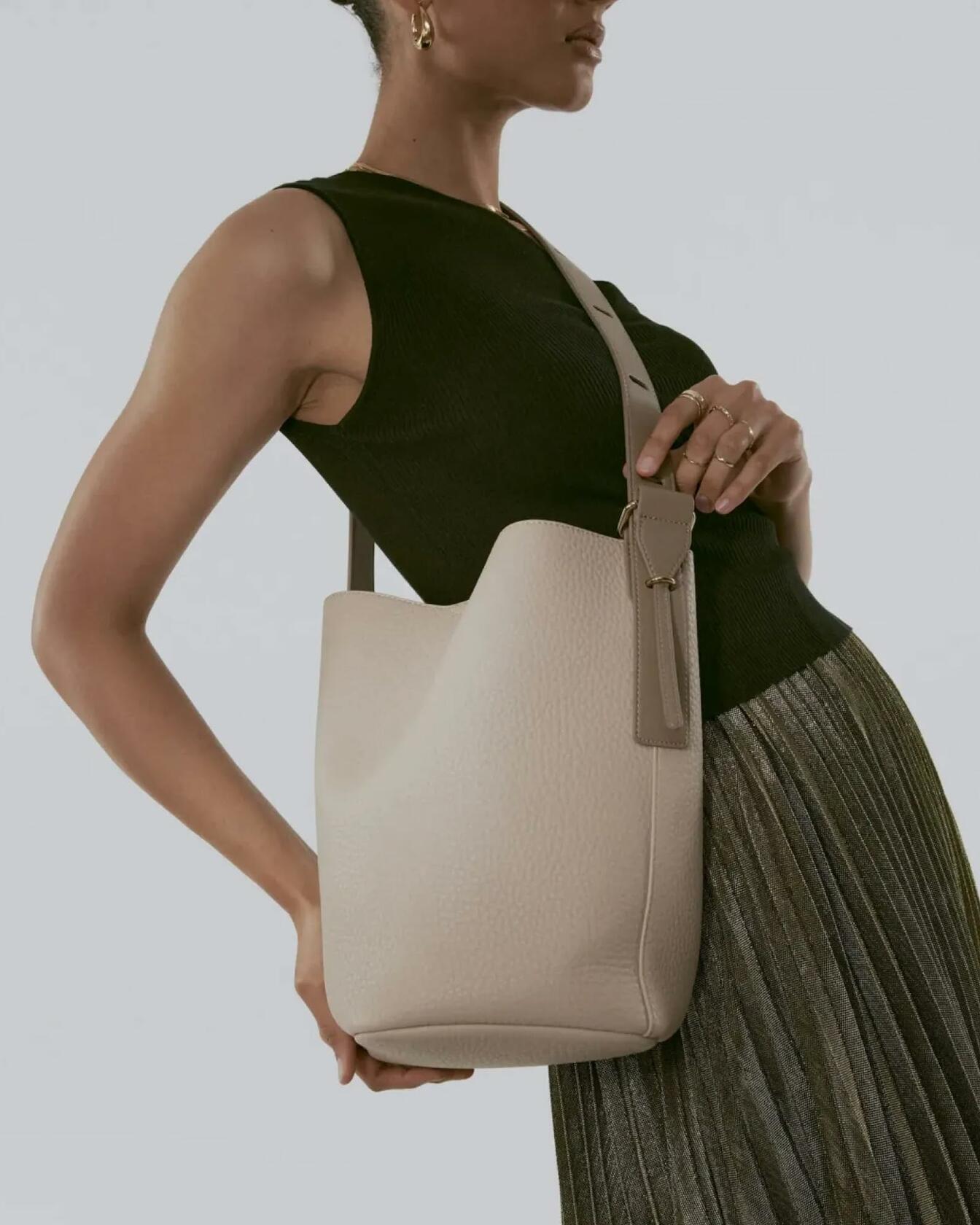 Women's Top Handle Satchel Handbag Elegant Tote Purse Detachable Strap Apricot