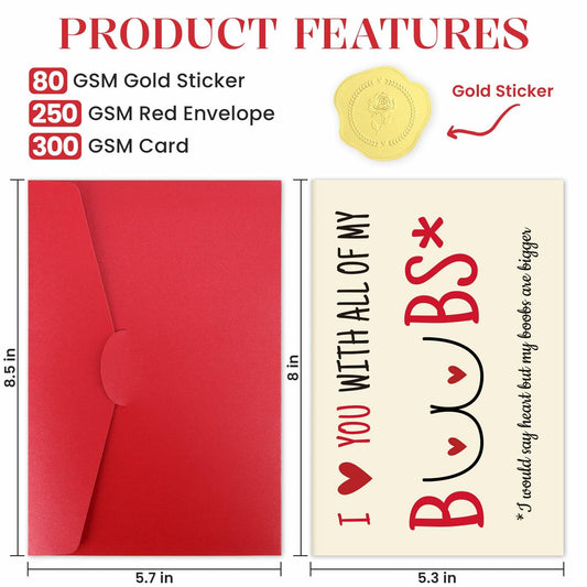 ZapDesk Funny Valentines Day Card for Him Husband Boyfriend Fiance C-Style16