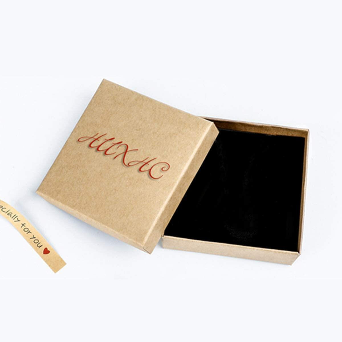 HIIXHC Rose Gold Glitter Filled Jelly Silicone Bangle Bracelets 6.5 Inch