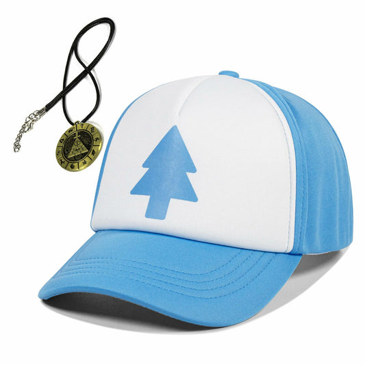 Smatutor Dipper Pines Hat Cosplay Cap w/ Pendant for Adults & Kids