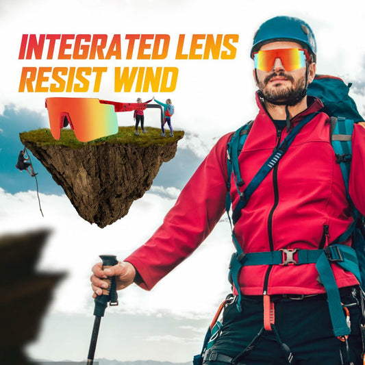 NICBOOY Oversized Sports Sunglasses UV400 Protection Adjustable Temple