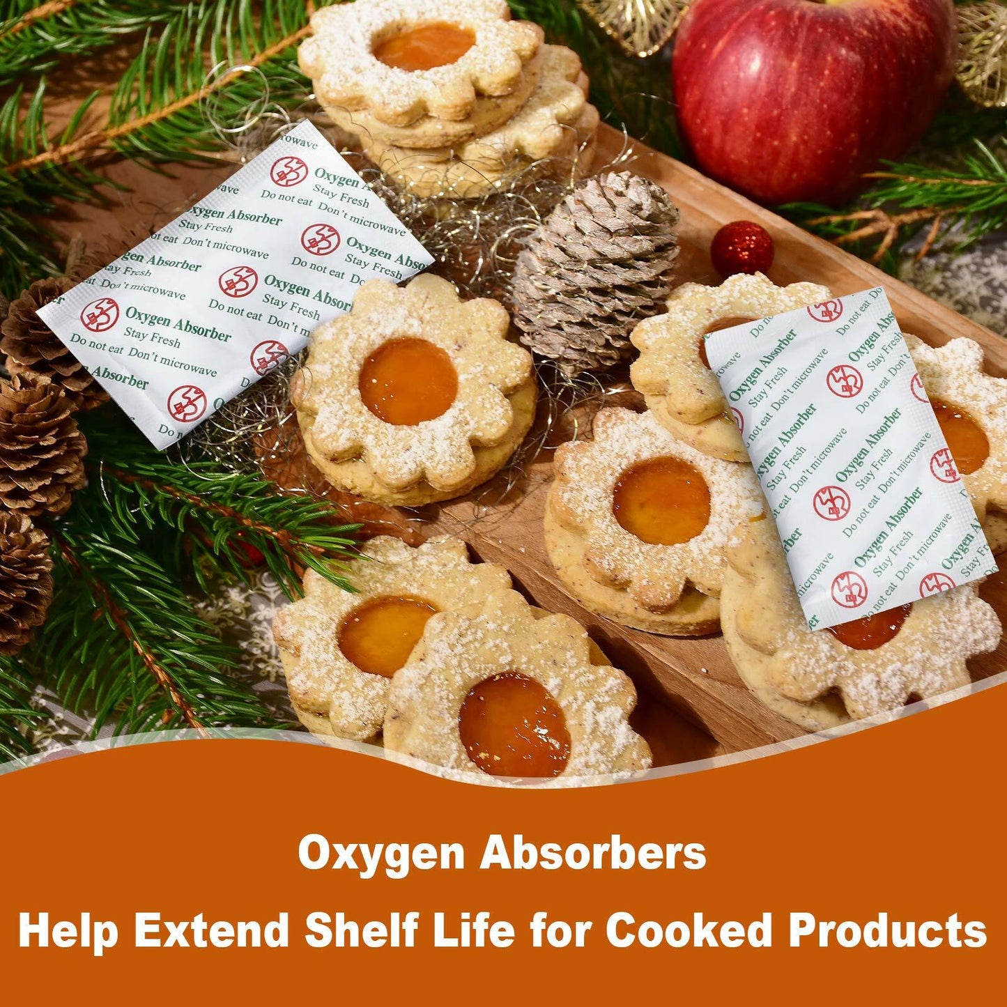 WVacFre Oxygen Absorbers 50cc Green Food Grade 200 Pack