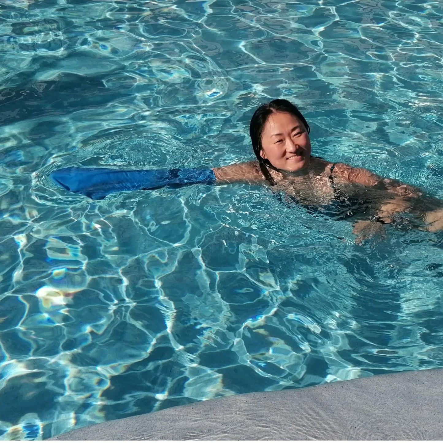 BLOCCS Waterproof Cast Cover Shower Swim Bag Blue 1 Count Adult Short Arm