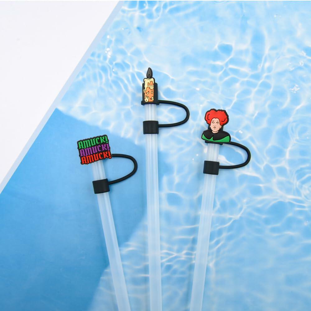 CovCap Compatible Stanley 30&40oz Tumbler Halloween Silicone Straw Covers 8pcs
