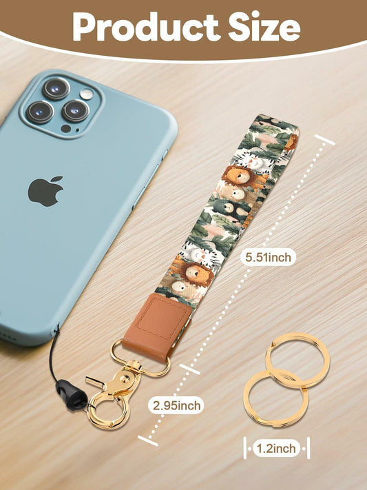 Handlein Wristlet Keychain Key Holder Lanyard for Keys Slash Size Large