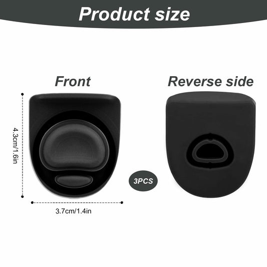 PEUTIER 3pcs Black Stopper for Owala FreeSip Bottle Lid Seal Silicone Plug