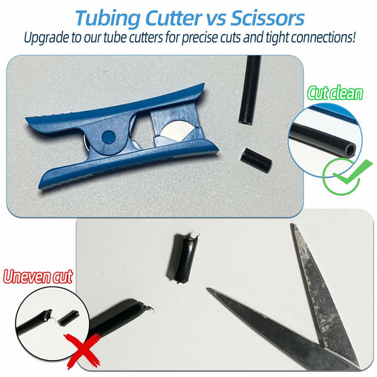 Spalolen Plastic Tubing Cutter Tool Hose Pipe Cutter for Nylon PVC 3/8" OD