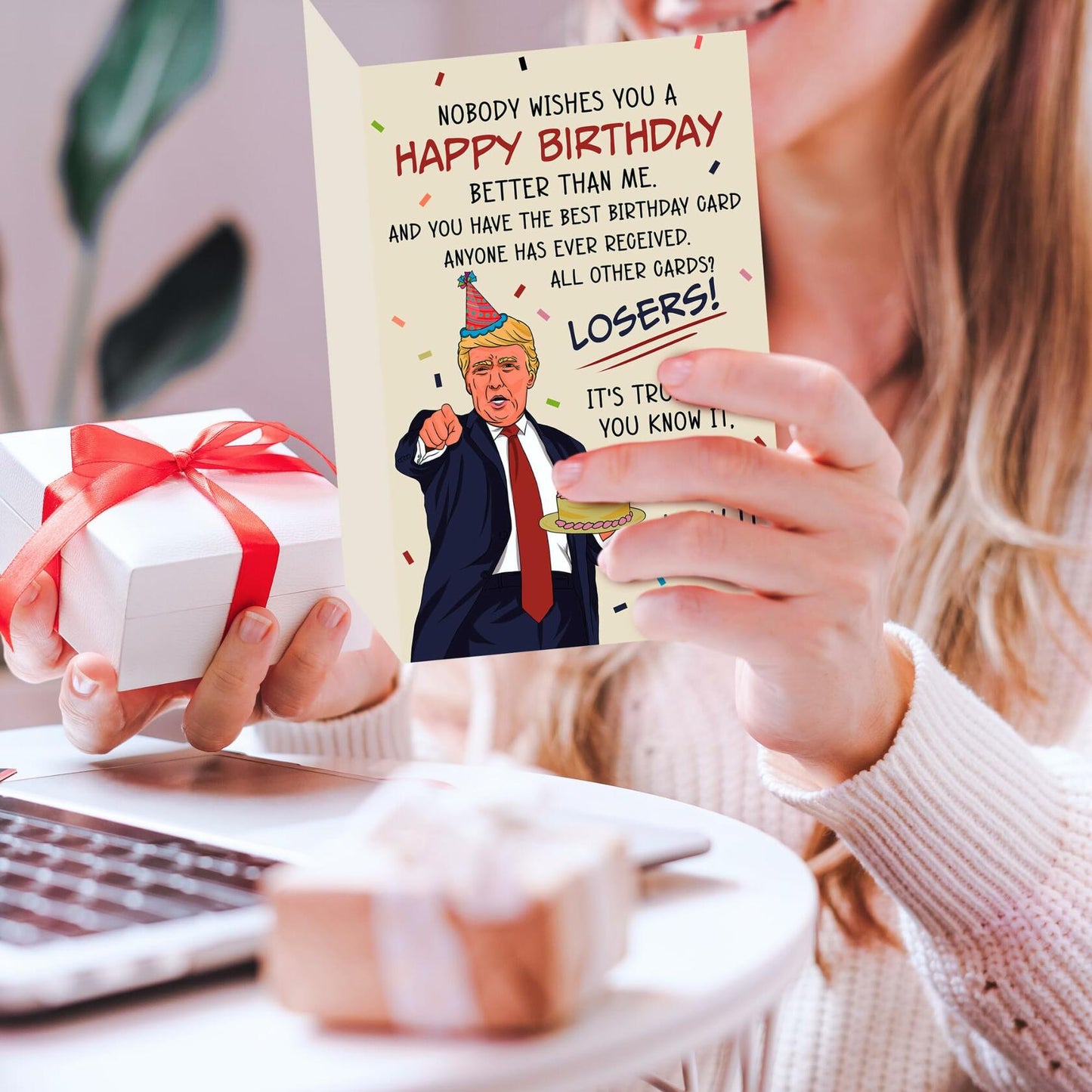 Pawzity Funny Fathers Day Card for Dad 5.3x8in Red Envelope Single