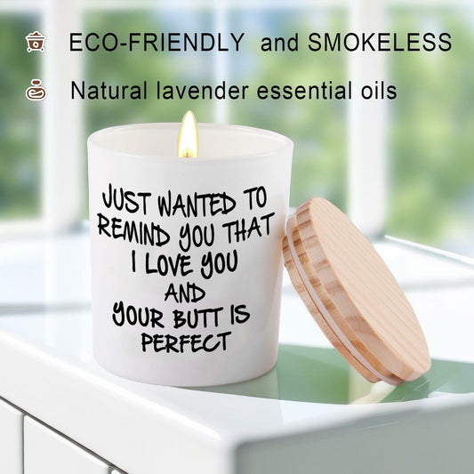 BFJLIFE Lavender Scented Soy Candle Gift for Women Girlfriend Wife 3.25x2.75in