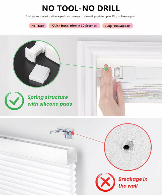 LazBlinds Cordless Cellular Shades Honeycomb 40x64 Colorful Butterflies