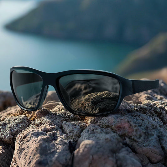 Dollger Polarized Sports Sunglasses Women Running Cycling UV400 Black Wraparound