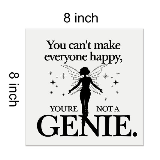 Heijie Inspiration Canvas Wall Art Framed Print 8x8 Inch Modern Home Decor