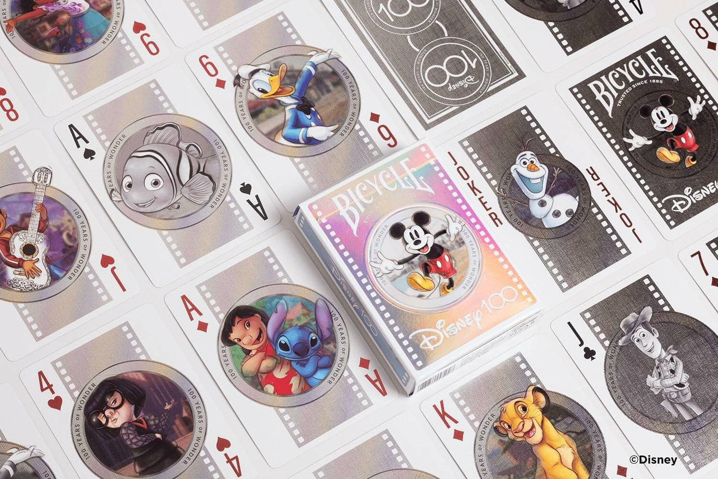 Bicycle Disney 100 Year Anniversary Playing Cards Holographic Foil